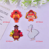 50pcs Cartoon Animals Acrylic Beads DIY Earring Garment Pendant Accessory