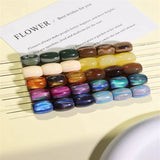 50pcs Resin Barrel Shape Beads DIY Jewelry Earring Accessory