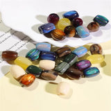 50pcs Resin Barrel Shape Beads DIY Jewelry Earring Accessory