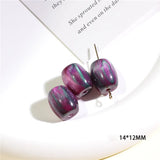 50pcs Resin Barrel Shape Beads DIY Jewelry Earring Accessory