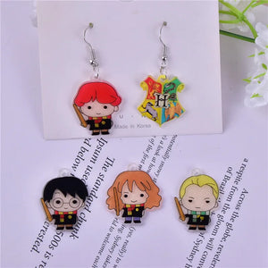 50pcs Cartoon Girls/Boys Shape Acrylic Beads DIY Jewelry Earring/Garment Pendant