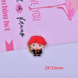 50pcs Cartoon Girls/Boys Shape Acrylic Beads DIY Jewelry Earring/Garment Pendant