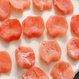 50pcs Cartoon Resin Leaf Beads DIY Jewelry Earring Accessory