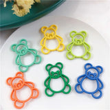 50pcs Bears Shape Alloy Floating Locket Charms DIY Jewelry Earring Accessory