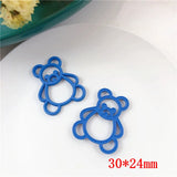 50pcs Bears Shape Alloy Floating Locket Charms DIY Jewelry Earring Accessory