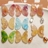 50pcs Cartoon Animal Butterfly Wings Acrylic Beads DIY Jewelry Accessory