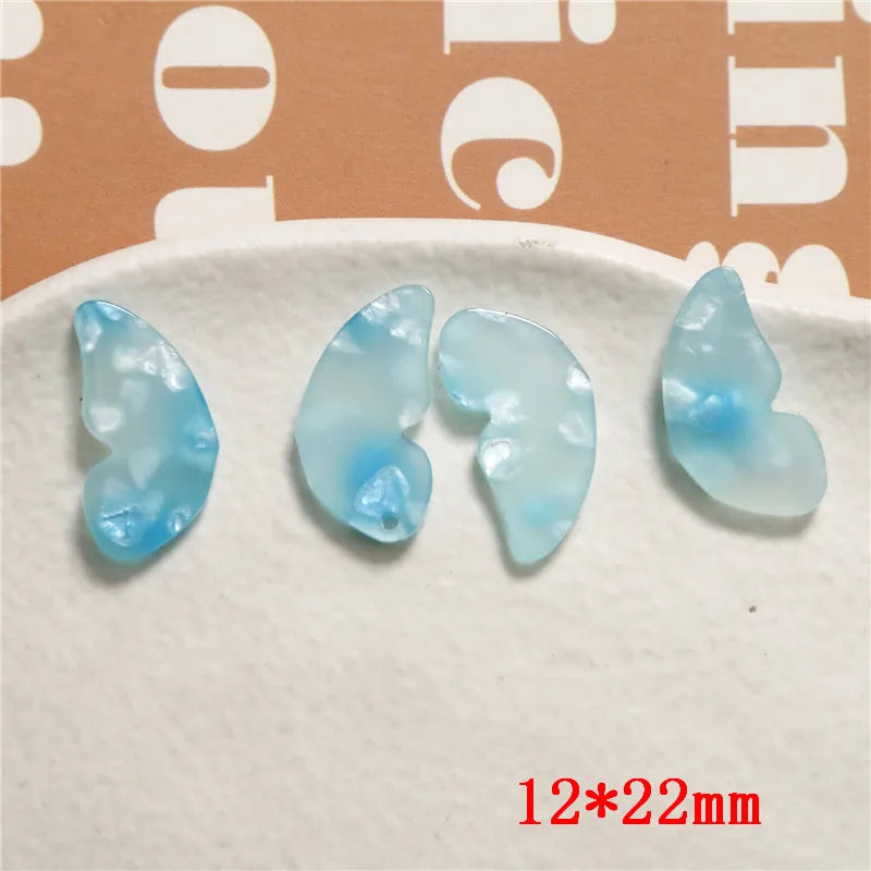 50pcs Cartoon Animal Butterfly Wings Acrylic Beads DIY Jewelry Accessory