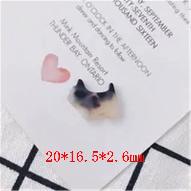 50pcs Cartoon Dogs/Pet Shape Acrylic Beads DIY Jewelry Earring Accessory