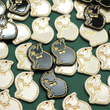 50pcs Cartoon Bow Cats Acrylic Beads DIY Earring/Garment Pendant Accessory