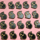 50pcs Cartoon Bow Cats Acrylic Beads DIY Earring/Garment Pendant Accessory