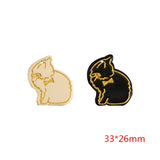 50pcs Cartoon Bow Cats Acrylic Beads DIY Earring/Garment Pendant Accessory