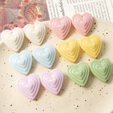50pcs Cartoon Hearts Acrylic Beads DIY Earring Garment Pendant Accessory