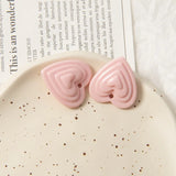 50pcs Cartoon Hearts Acrylic Beads DIY Earring Garment Pendant Accessory