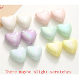 50pcs Cartoon Hearts Acrylic Beads DIY Jewelry Earring/Bracelet Accessory