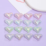 50pcs Cartoon Hearts Resin Beads DIY Jewelry Earring Pendant Accessory