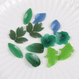 50pcs Cartoon Leaf Shape Acrylic Beads DIY Jewelry Pendant Accessory