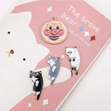 50pcs Cartoon Cats & Clown Alloy Floating Locket Charms DIY Jewelry