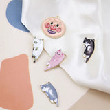50pcs Cartoon Cats & Clown Alloy Floating Locket Charms DIY Jewelry