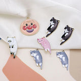 50pcs Cartoon Cats & Clown Alloy Floating Locket Charms DIY Jewelry
