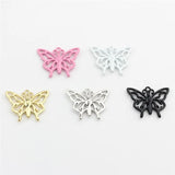 50pcs Butterfly Alloy Floating Locket Charms DIY Jewelry Earring Accessory