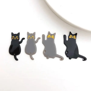 50pcs Cartoon Cat Shape Acrylic Beads DIY Jewelry Earring/Garment/Hair Pendants