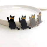 50pcs Cartoon Cat Shape Acrylic Beads DIY Jewelry Earring/Garment/Hair Pendants