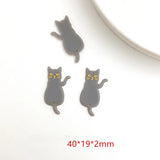 50pcs Cartoon Cat Shape Acrylic Beads DIY Jewelry Earring/Garment/Hair Pendants