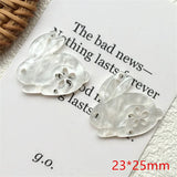 50pcs Cartoon Rabbit Shape Acrylic Beads for DIY Jewelry and Garment Accessory