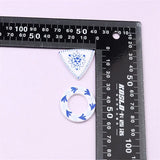 50pcs Flowers Print Acrylic Beads DIY Jewelry Earring Accessory