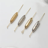 50pcs Geometry Ovals Floating Locket Beads Charms DIY Jewelry Accessories