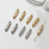 50pcs Geometry Ovals Floating Locket Beads Charms DIY Jewelry Accessories