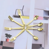 50pcs/lot Cartoon Spoon Fork Floating Locket Charms DIY Jewelry Accessory