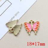 50pcs Alloy Butterfly Floating Locket Charms DIY Jewelry Accessory