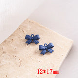 60pcs Cartoon Bowknot Bow Alloy Charms DIY Jewelry Accessory