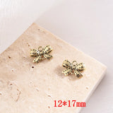 60pcs Cartoon Bowknot Bow Alloy Charms DIY Jewelry Accessory