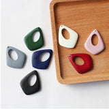 60pcs Water Drop Wood Beads DIY Earring/Garment Accessory