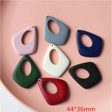 60pcs Water Drop Wood Beads DIY Earring/Garment Accessory