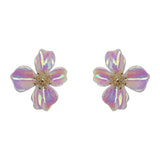 Colorful Resin Earrings with 925 Silver Needle