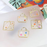 Square Shape Charms DIY Jewelry for Women