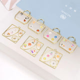 Square Shape Charms DIY Jewelry for Women