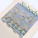 Square Shape Charms DIY Jewelry for Women