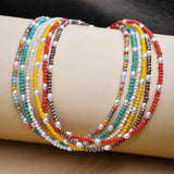 Ruili Layer Crystal Necklace for Spring
