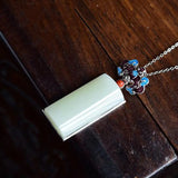Southern Red Tourmaline Jade Necklace Pendant