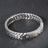 Personalized Titanium Steel Sand Surface Men's Bracelet