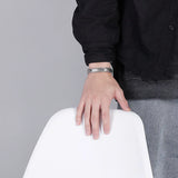 Personalized Titanium Steel Sand Surface Men's Bracelet