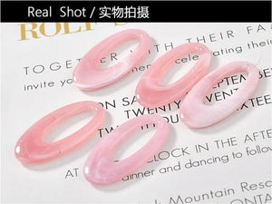 Resin Oval Floating Lock Charms DIY Jewelry Earrings/Necklace/Key Accessory