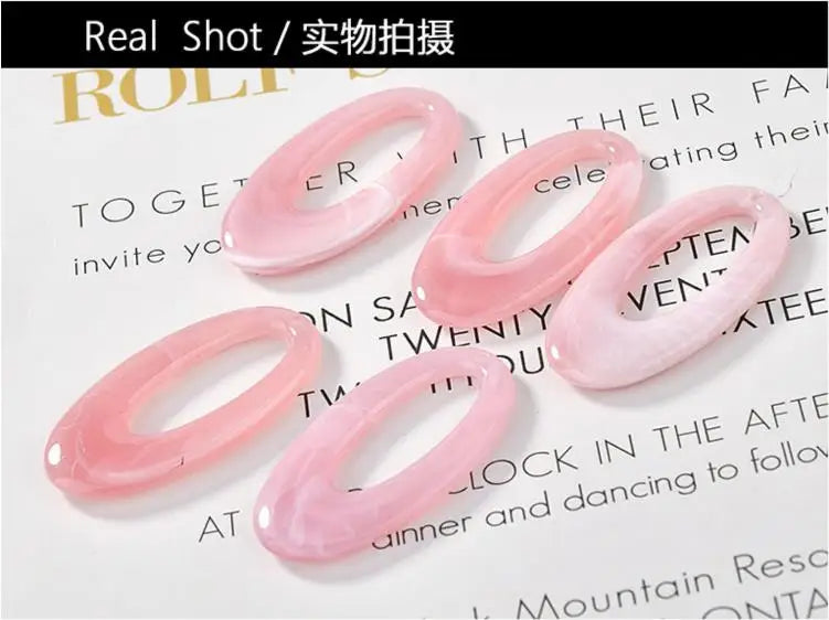 Resin Oval Floating Lock Charms DIY Jewelry Earrings/Necklace/Key Accessory