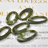 Resin Oval Floating Lock Charms DIY Jewelry Earrings/Necklace/Key Accessory