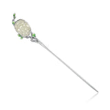 Hetian Jade Hanfu Hairpin Silver Jewelry