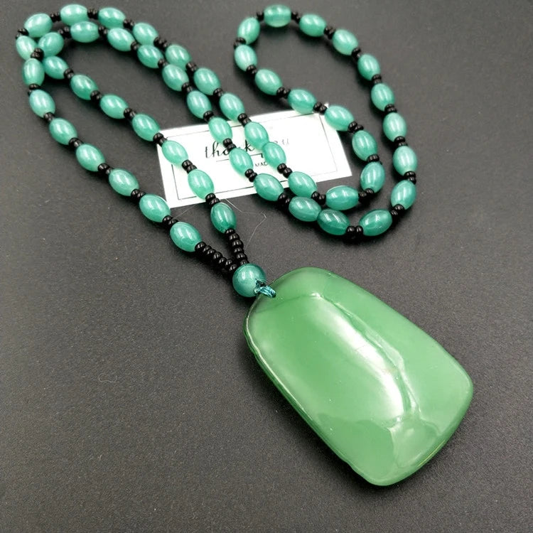 Guanyu Malay Jades Necklace Men's Personality Accessories